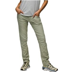 Prana Halle Hiking Pants Womens 14 Regular Tan Khaki Stretch Cargo W4HARG113